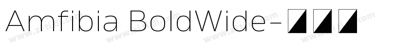 Amfibia BoldWide字体转换